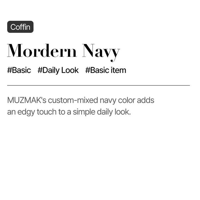 [MUZMAK] Nail Tips in Mordern Navy (Coffin)