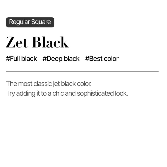 [MUZMAK] Nail Tips in Zet Black (Regular Square)