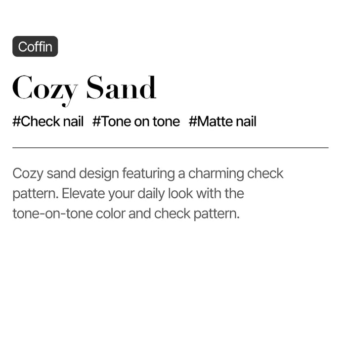 [MUZMAK] Nail Tips in Cozy Sand (Almond)