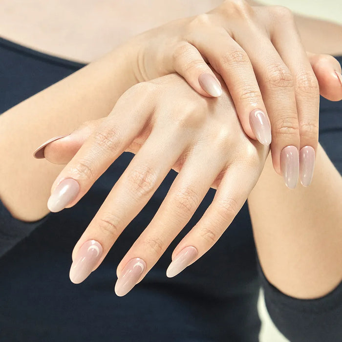 [MUZMAK]Nail Tips in  Amber (Almond)