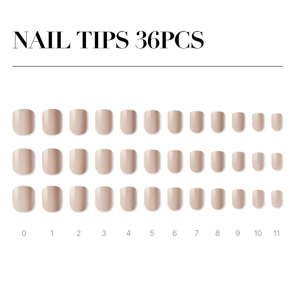 [MUZMAK] Cream Beige (Short Square)