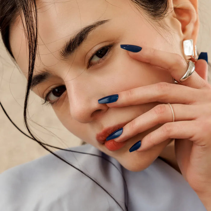 [MUZMAK] Nail Tips in Mordern Navy (Coffin)