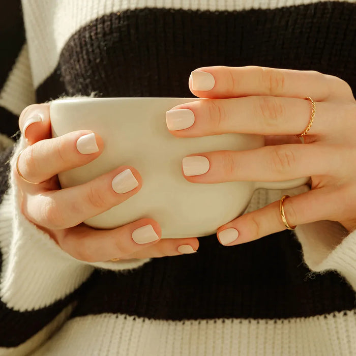 [MUZMAK]Nail Tips in  Cream Beige (Short Square)