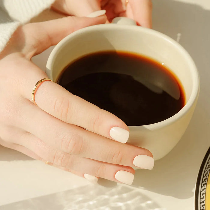 [MUZMAK]Nail Tips in  Cream Beige (Short Square)