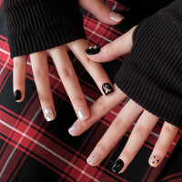 [MUZMAK] Nail Tips in Grunge Bear (Short Square)