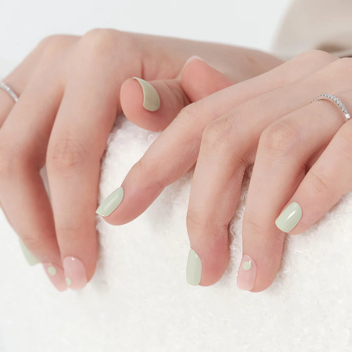 [MUZMAK]Nail Tips in  Leaf (Short Square)