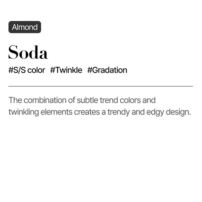 [MUZMAK] Nail Tips in Soda (Almond)