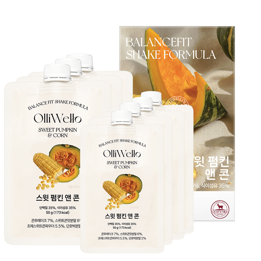 [OLLIWELLO] Balance Fit Shake Formula Sweet Pumkin & Corn