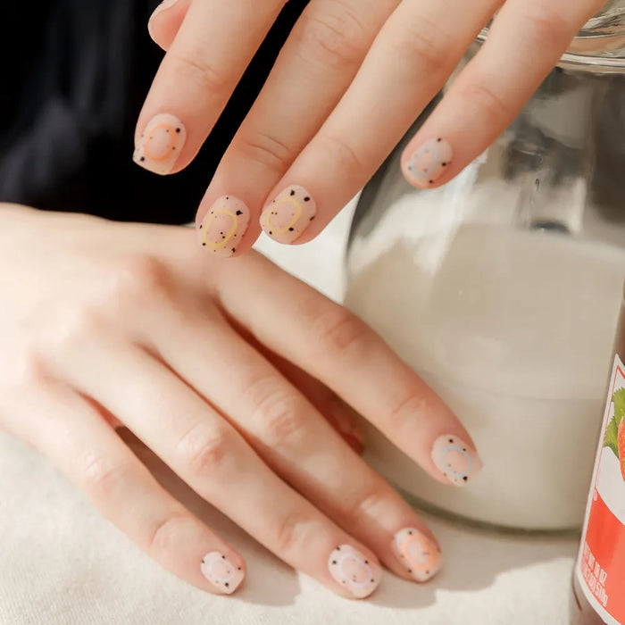 [MUZMAK] Nail Tips in Cookie Ring (Short Square)