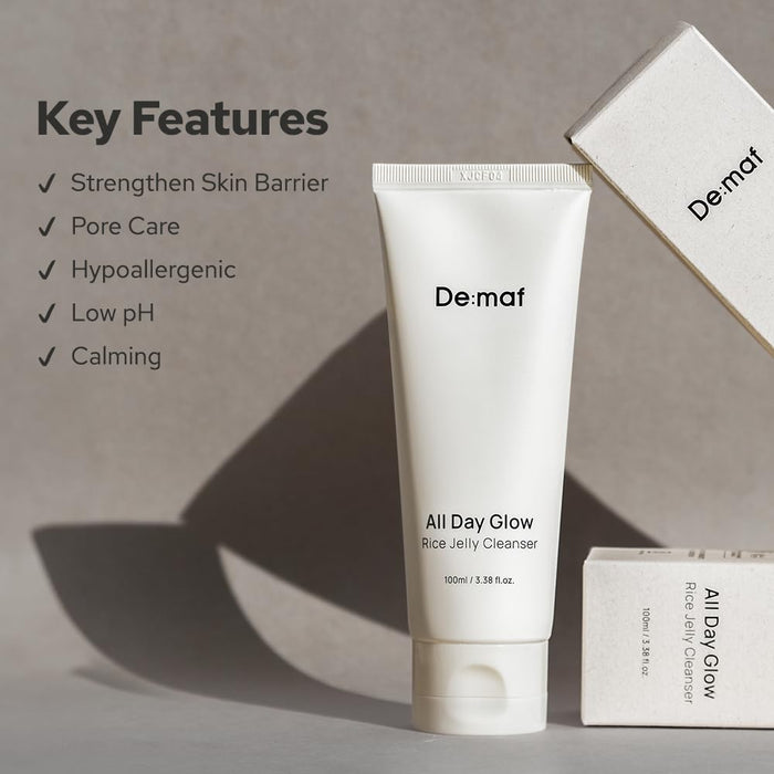 [DE:MAF] Demaf All Day Glow Rice Jelly Cleanser 100ml
