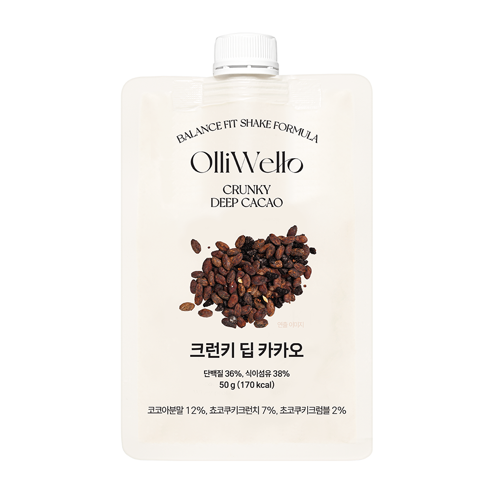 [OLLIWELLO] Balance Fit Shake Formula Crunky Deep Cacao
