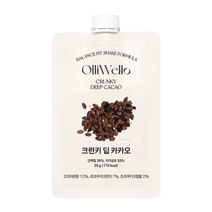 [OLLIWELLO] Balance Fit Shake Formula Crunky Deep Cacao