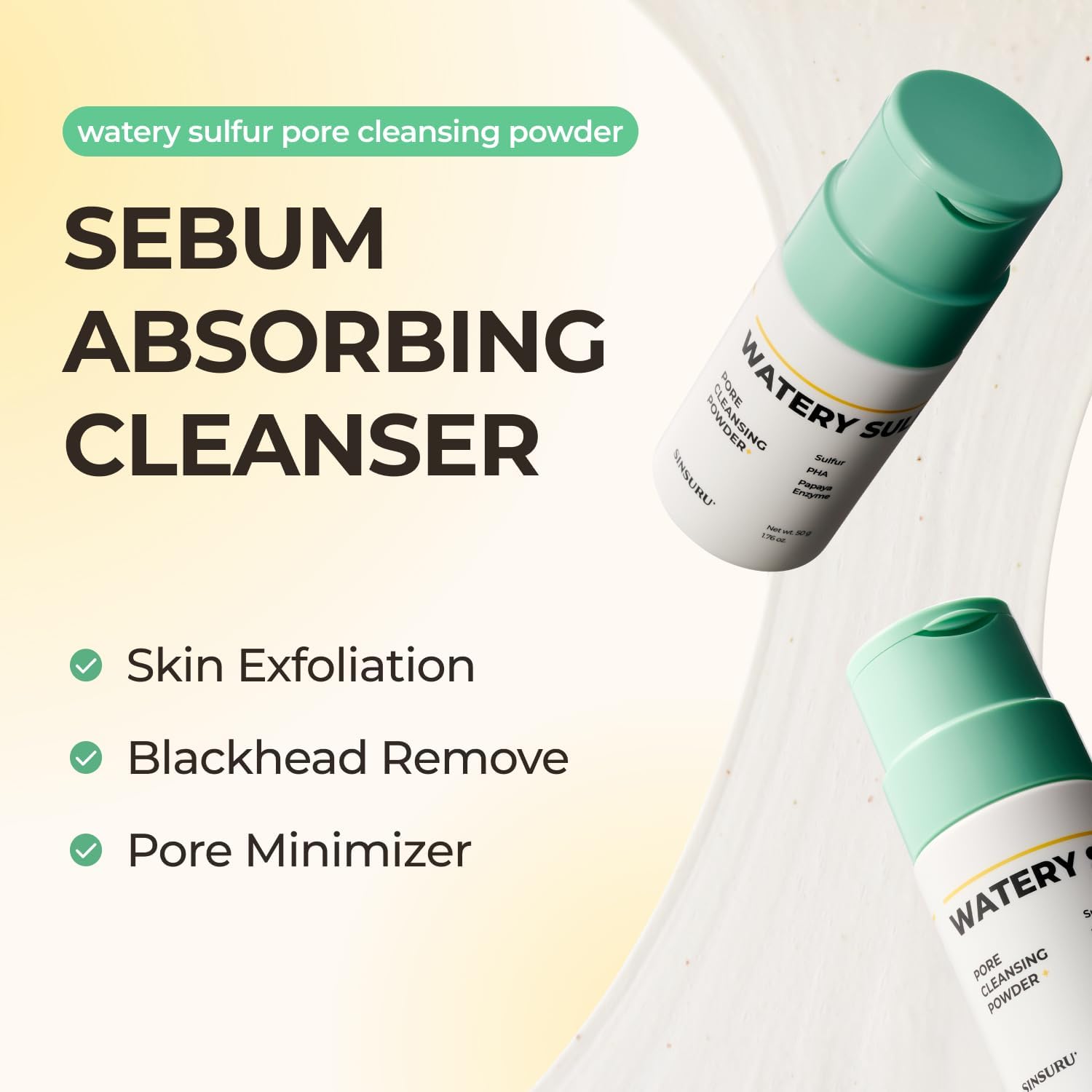 [SINSURU] Watery Sulfur Pore Cleansing Powder 50g