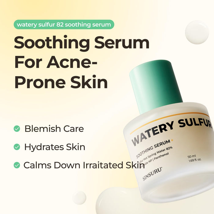[SINSURU] Watery Sulfur 82 Soothing Serum 50ml