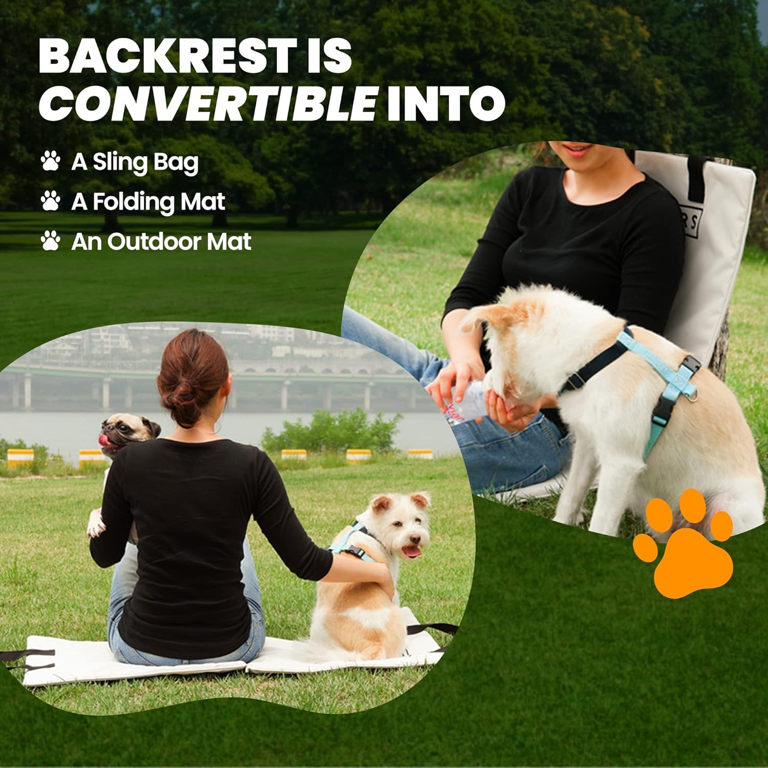 [BETTERS] Dog Car seat bed (Orange)