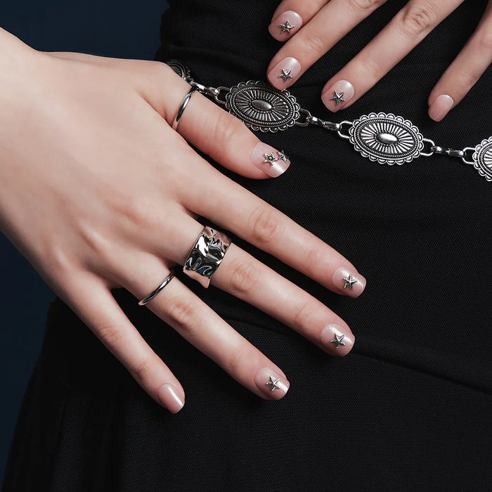 [MUZMAK]Nail Tips in  Angel Punk (Short Square)
