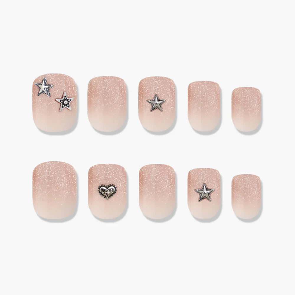 [MUZMAK]Nail Tips in  Angel Punk (Short Square)
