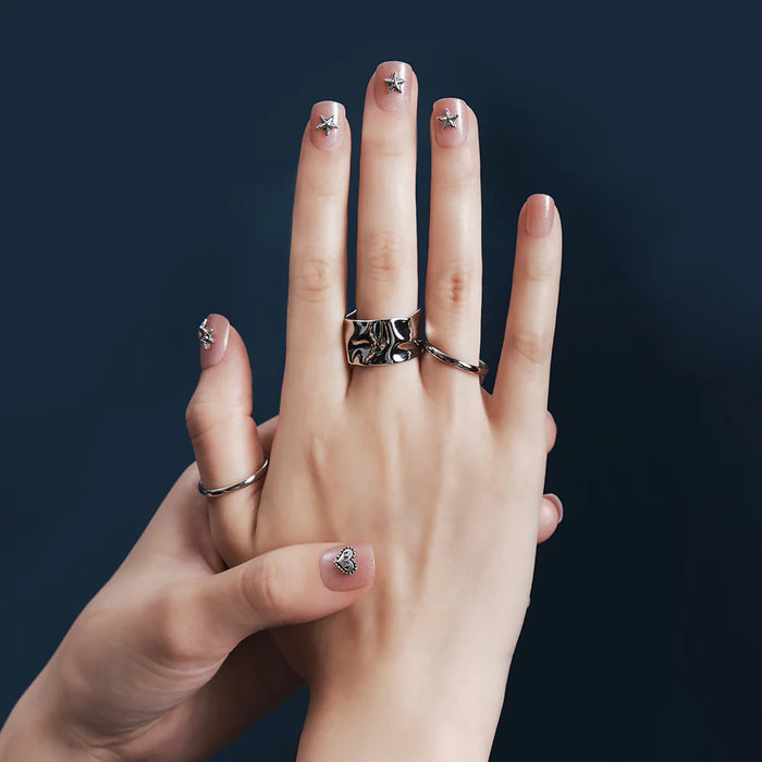 [MUZMAK]Nail Tips in  Angel Punk (Short Square)