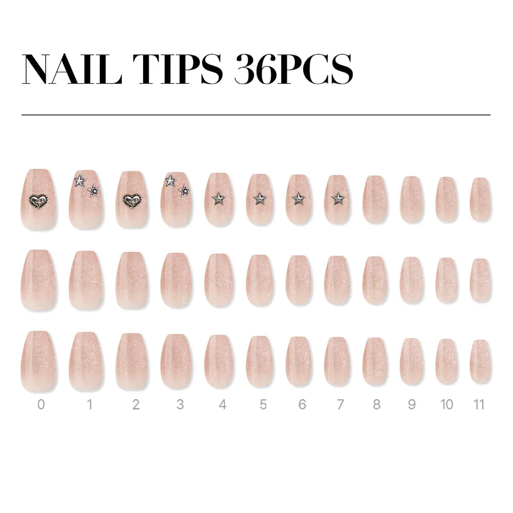 [MUZMAK] Nail Tips in Angel Punk (Coffin)