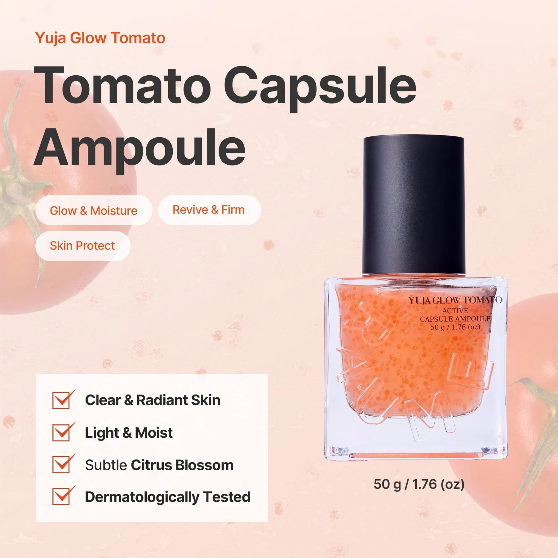 [RAUME] Yuja Glow Tomato Active Capsule Ampoule 50ml