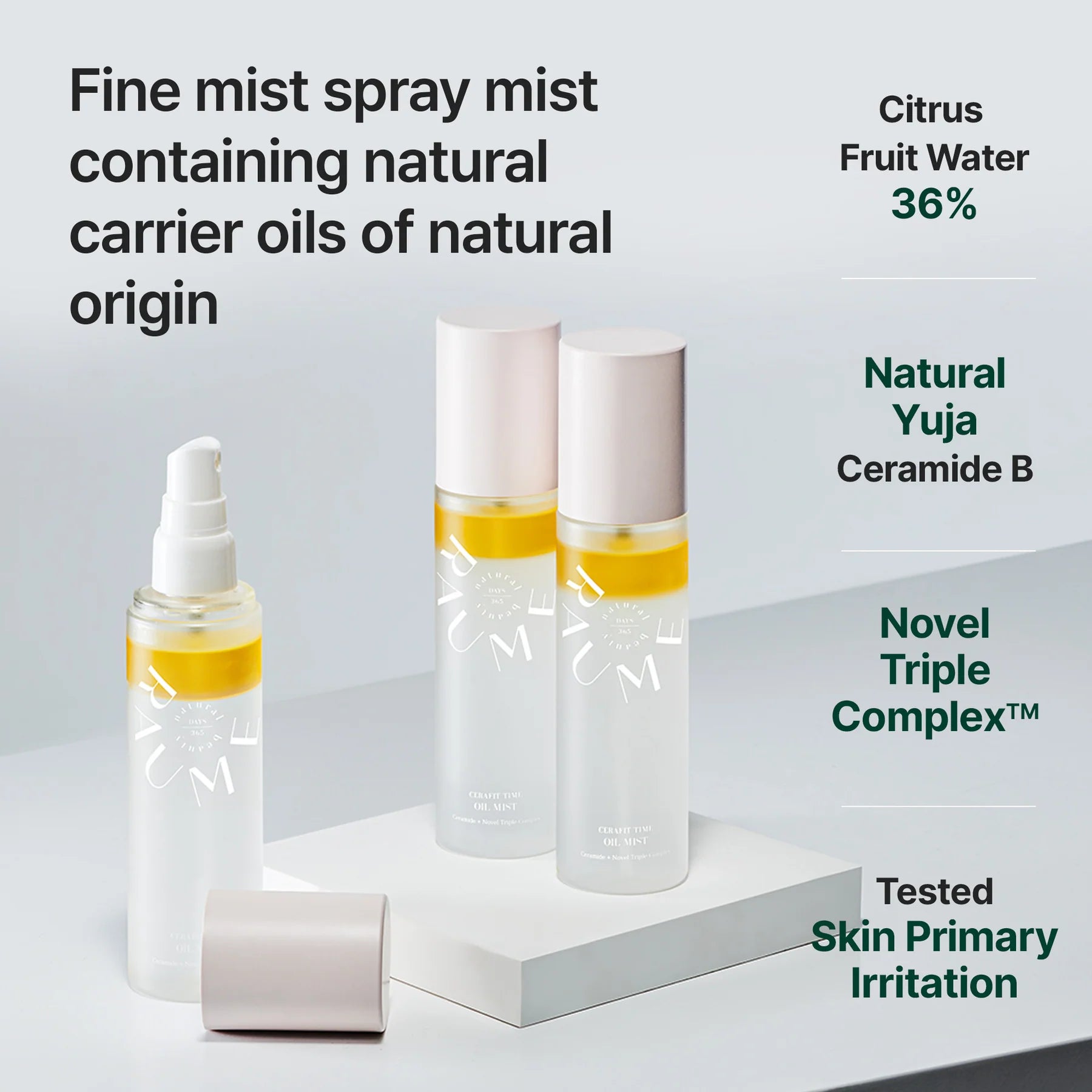 [RAUME] Cerafit Time Dual Layer Glow Facial Oil Mist 94ml