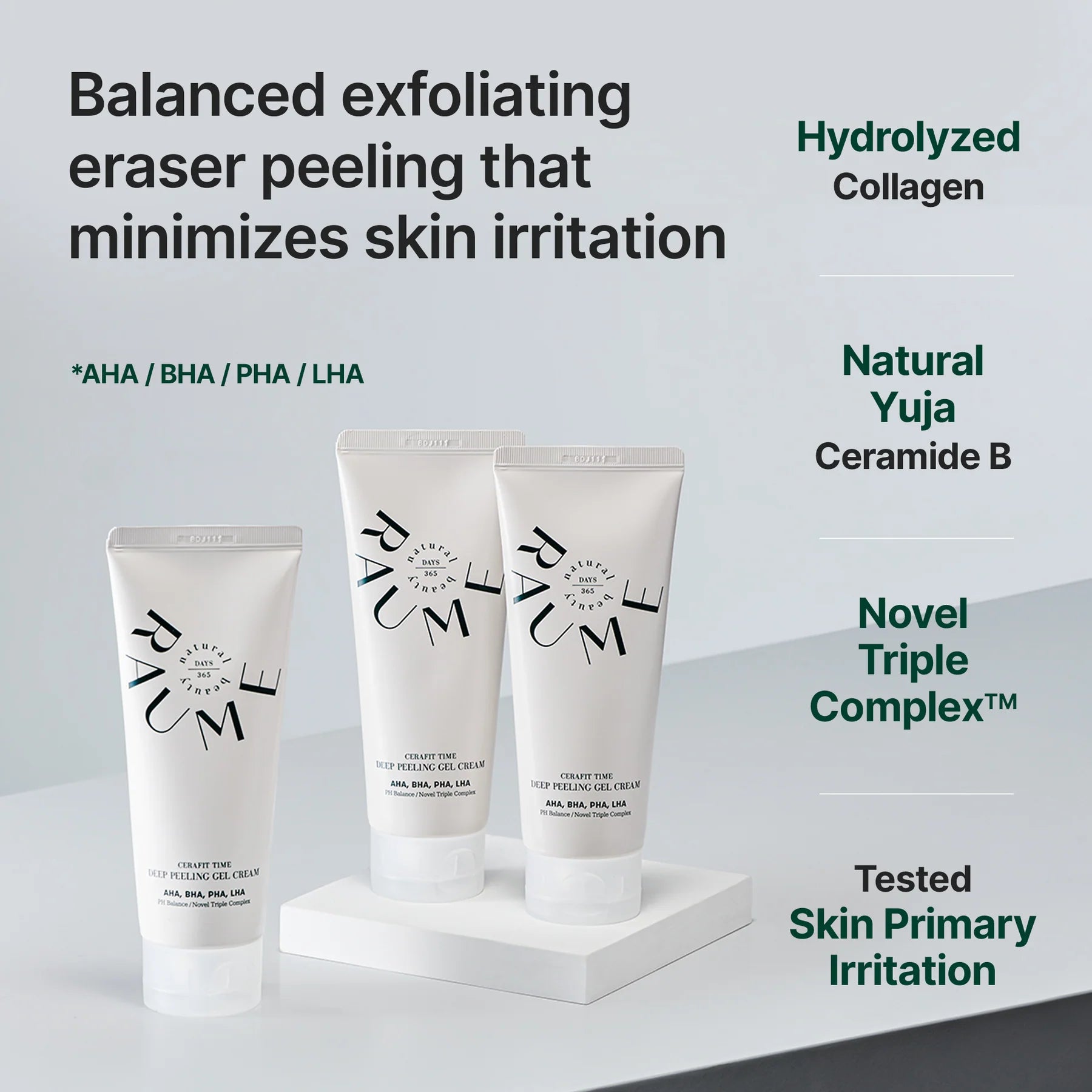 [RAUME] Cerafit Time Deep Peeling Gel Cream 150ml