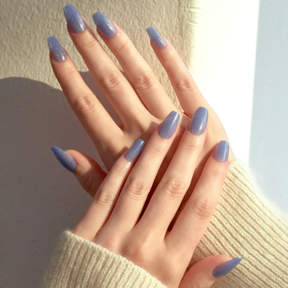 [MUZMAK] Nail Tips in Blue Lemonade (Coffin)