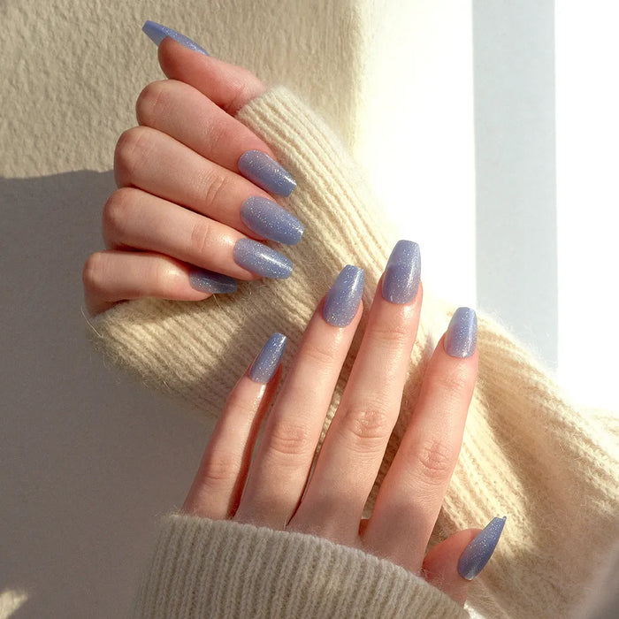 [MUZMAK] Nail Tips in Blue Lemonade (Coffin)