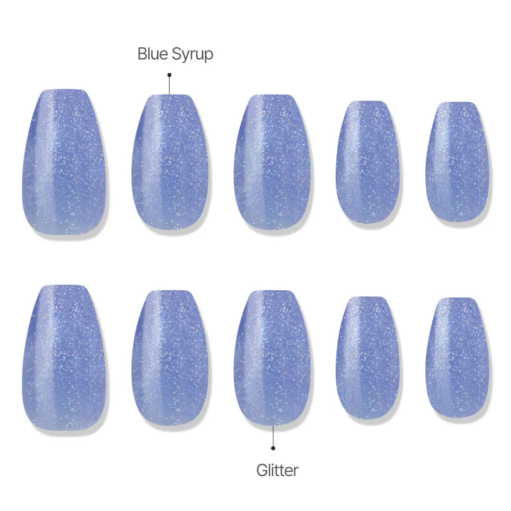 [MUZMAK] Nail Tips in Blue Lemonade (Coffin)