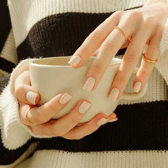 [MUZMAK] Nail Tips in Cream Beige (Regular Square)