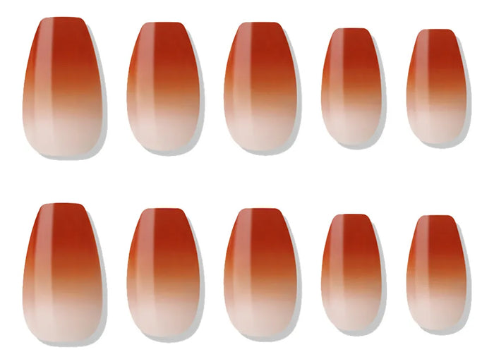 [MUZMAK] Nail Tips in Dip Maple (Coffin)