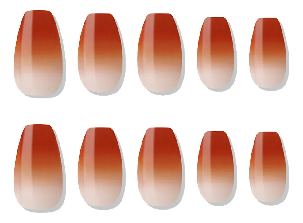 [MUZMAK] Nail Tips in Dip Maple (Coffin)