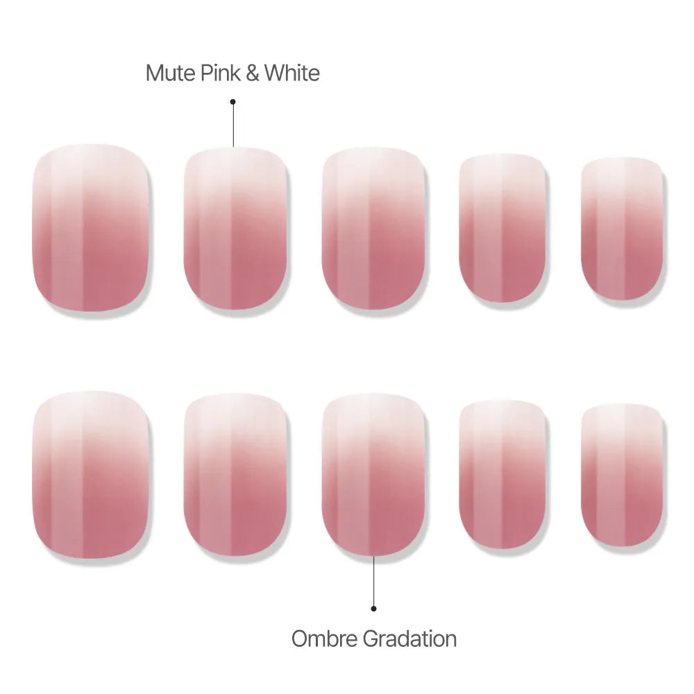 [MUZMAK] Nail Tips in Dove (Regular Square)