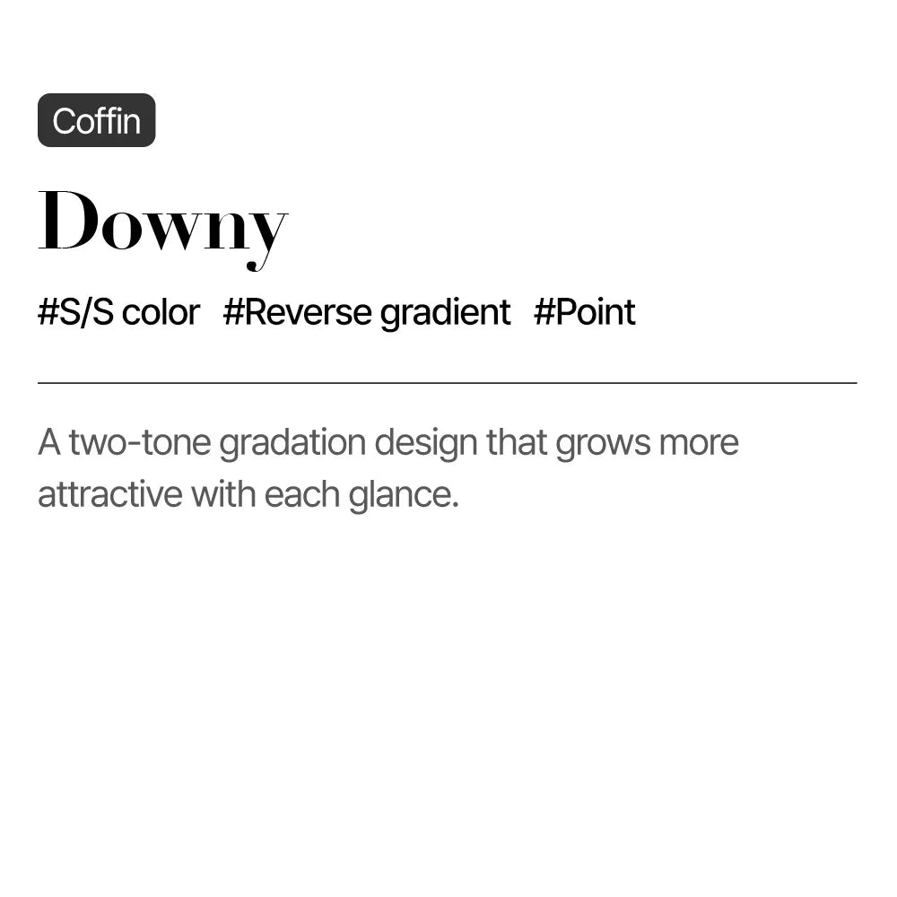 [MUZMAK]Nail Tips in  Downy (Coffin)