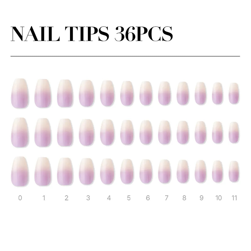 [MUZMAK]Nail Tips in  Downy (Coffin)