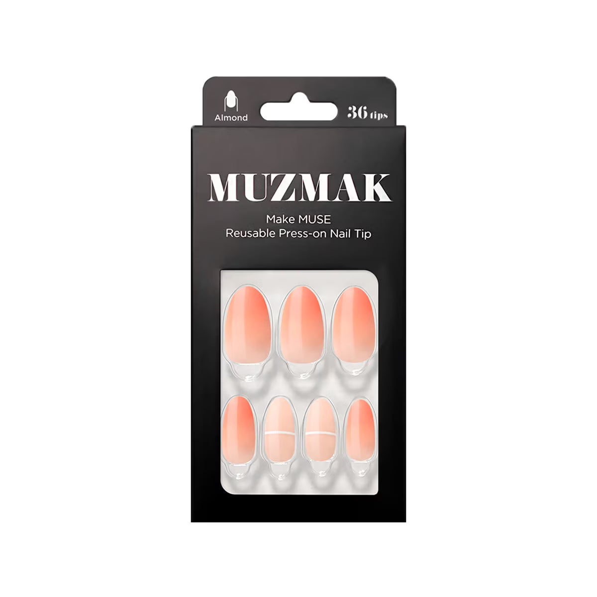 [MUZMAK] Nail Tips in Ginger Mellow (Almond)