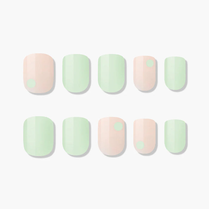 [MUZMAK]Nail Tips in  Leaf (Short Square)