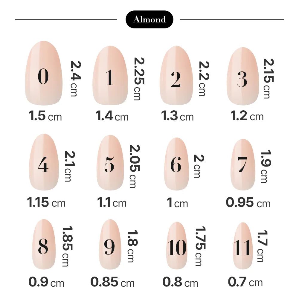 [MUZMAK]Nail Tips in  Lime Cream (Almond)