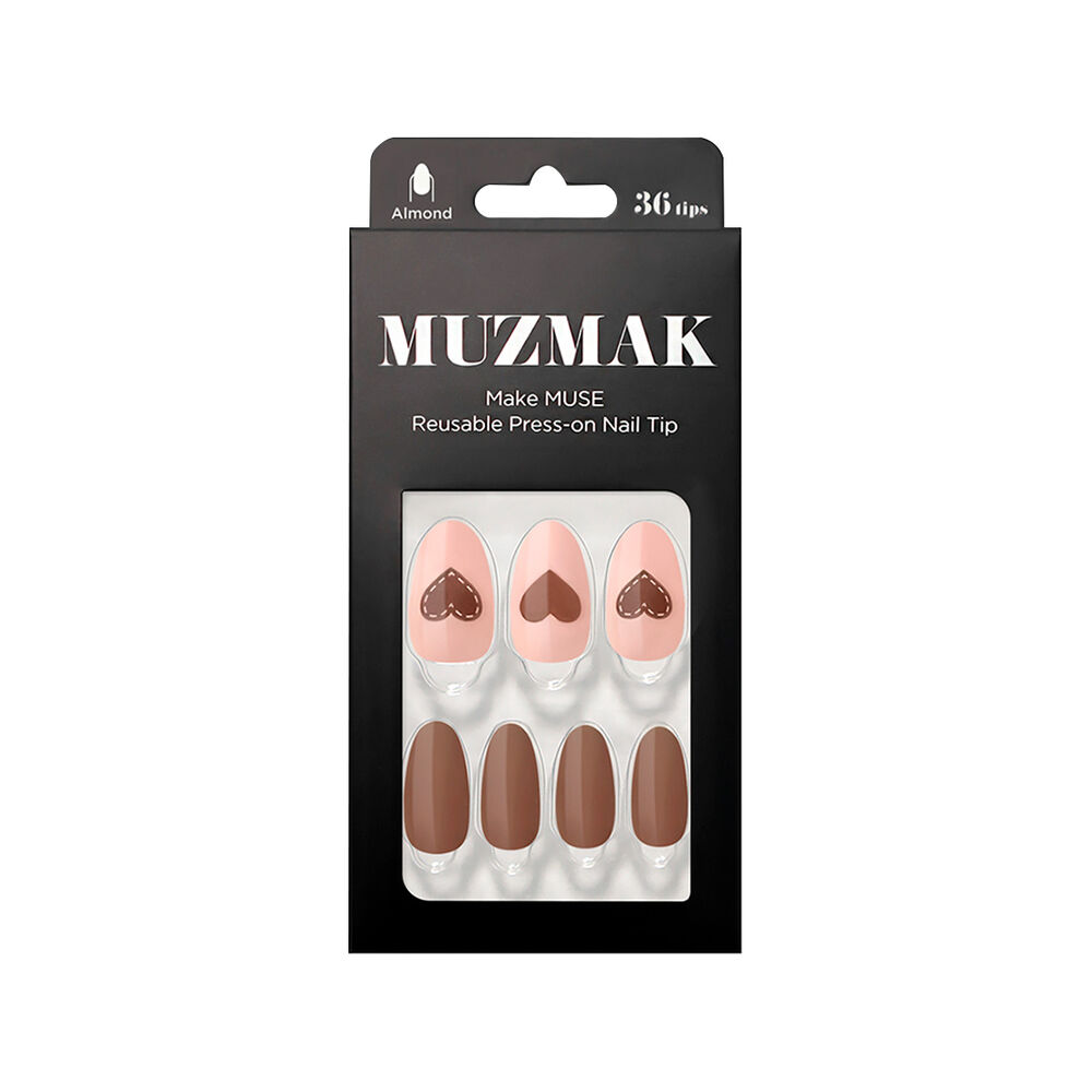 [MUZMAK] Nail Tips in Lovey Dovey(Almond)