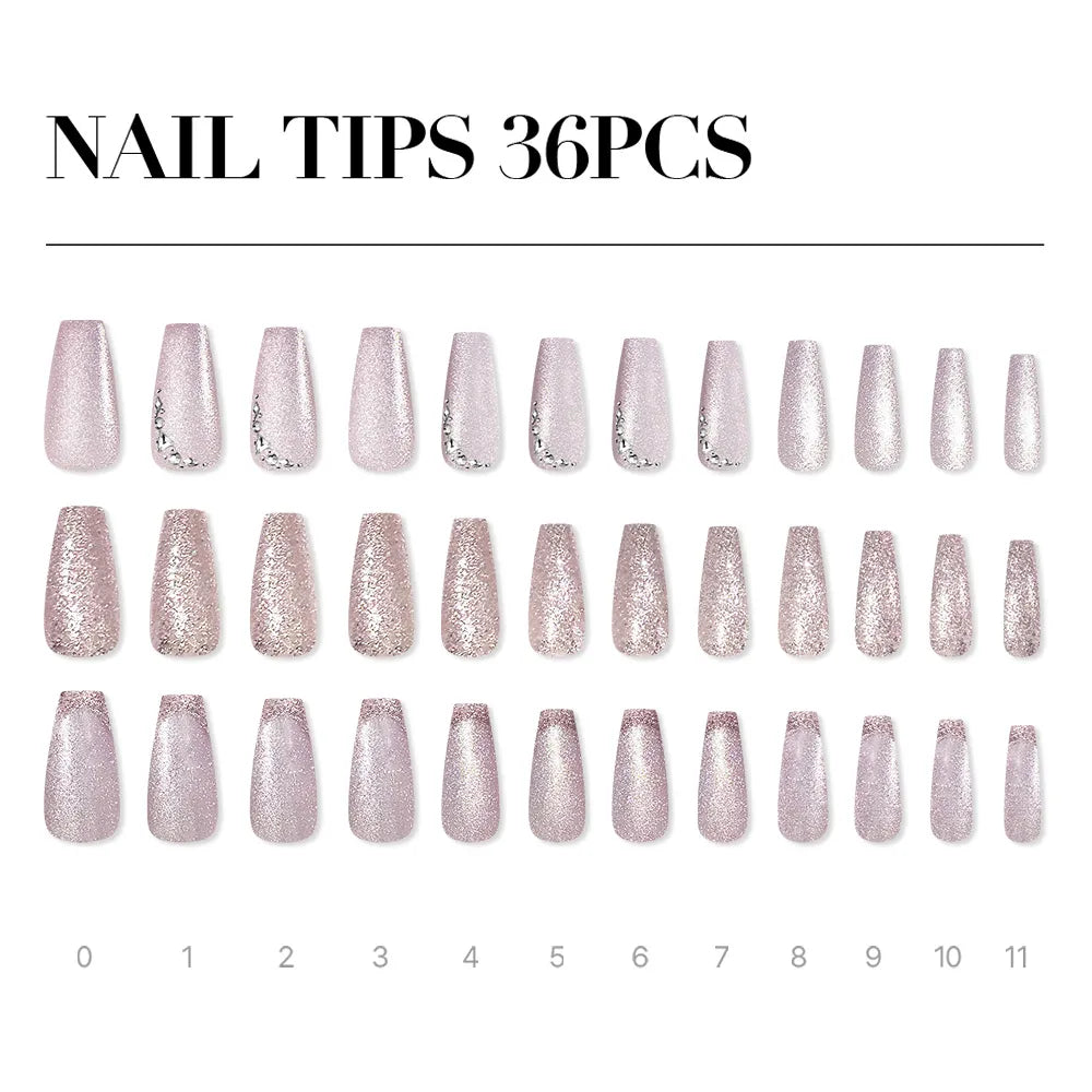 [MUZMAK]Nail Tips in  Orbit (Ballerina)
