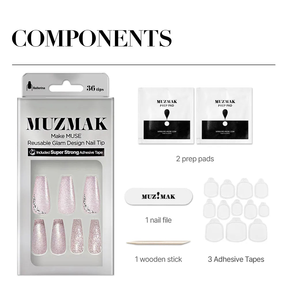 [MUZMAK]Nail Tips in  Orbit (Ballerina)