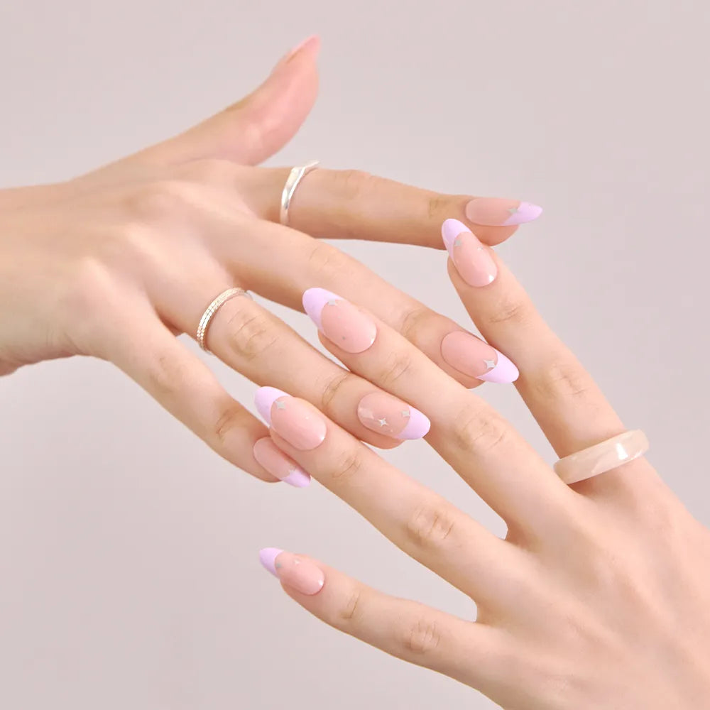 [MUZMAK] Nail Tips in Periwinkle (Almond)