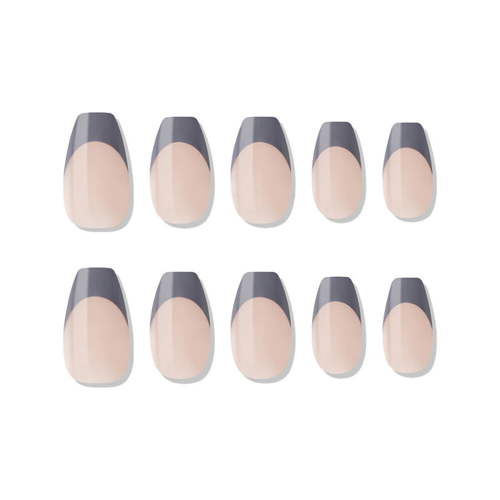 [MUZMAK] Nail Tips in Purple Gray(Coffin)