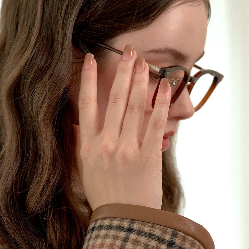 [MUZMAK] Nail Tips in Rooibos Tea (Regular Square)