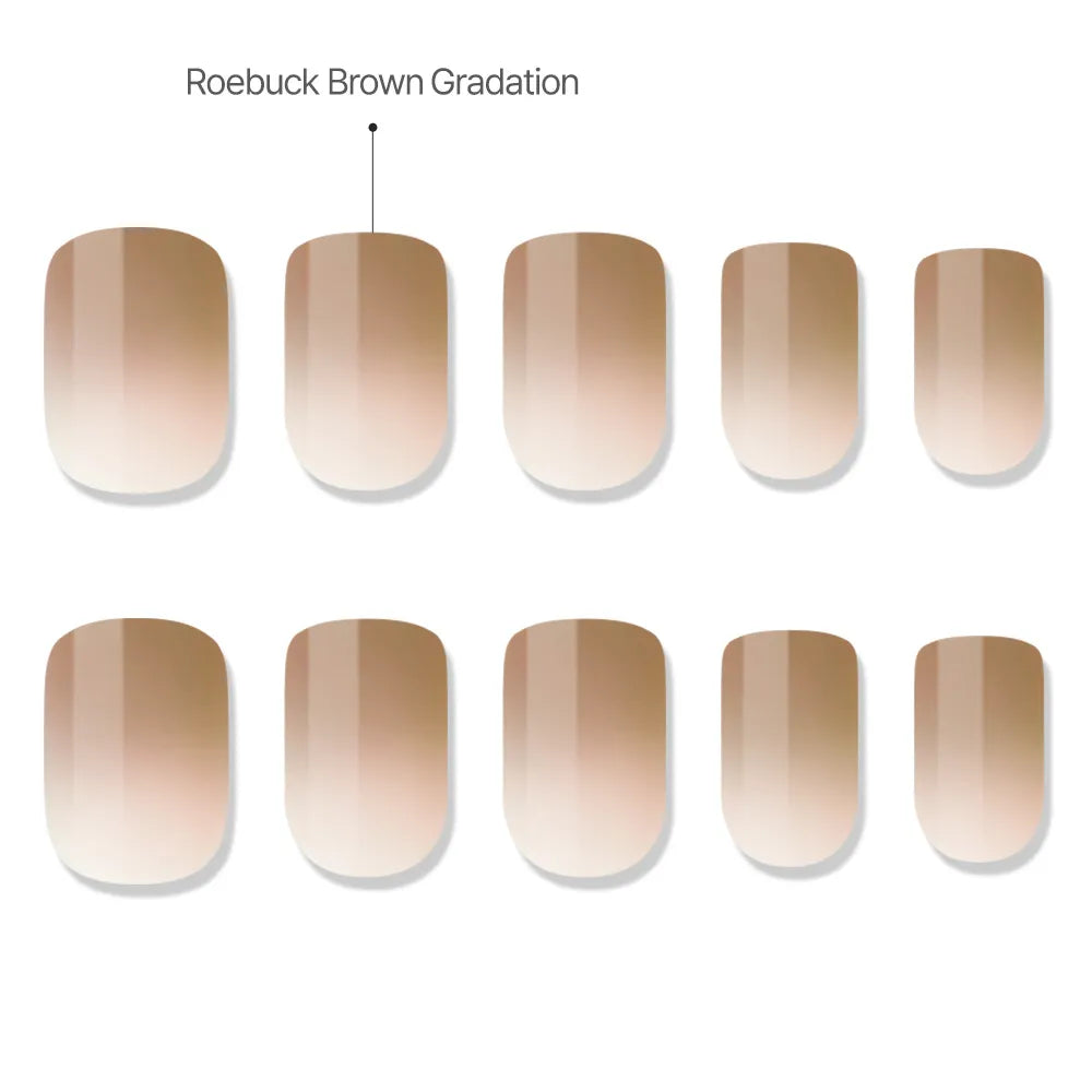 [MUZMAK] Nail Tips in Rooibos Tea (Regular Square)