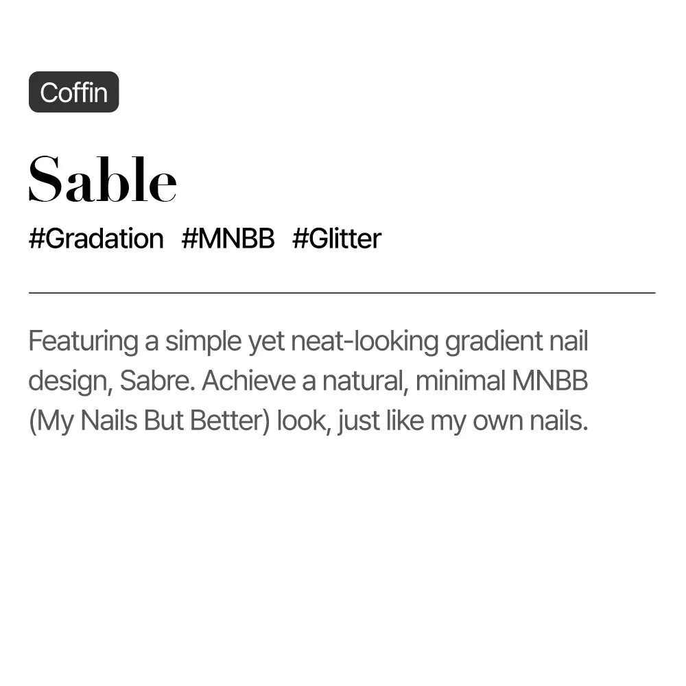 [MUZMAK] Nail Tips in Sablé (Coffin)