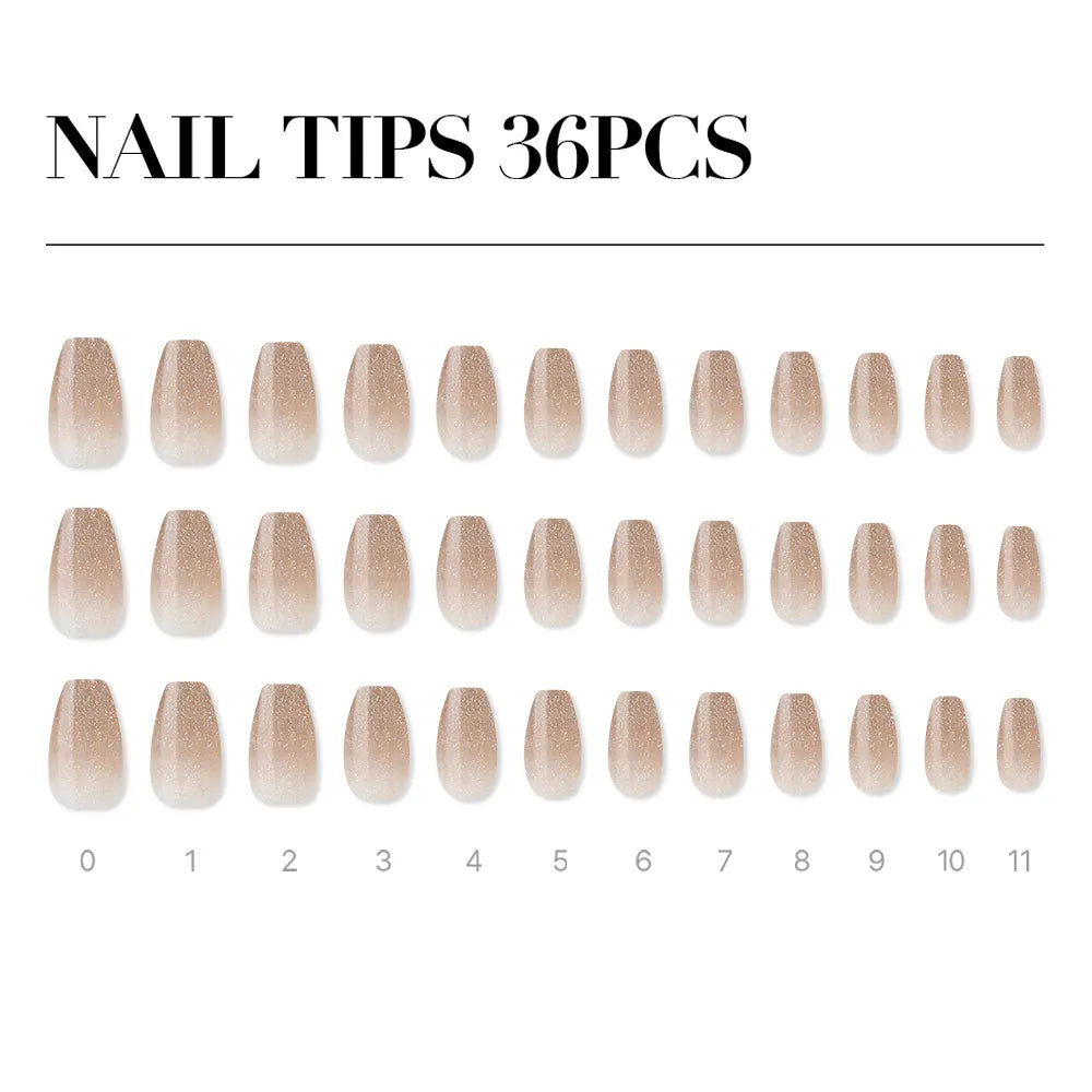 [MUZMAK] Nail Tips in Sablé (Coffin)