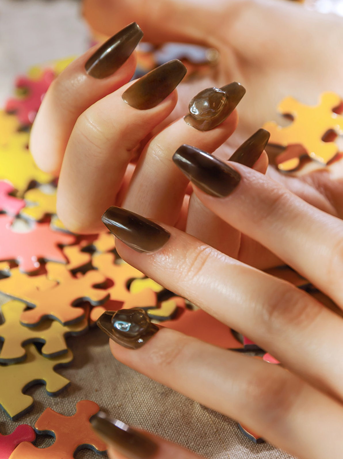 [MUZMAK]Nail Tips in  Stone Ice (Coffin)