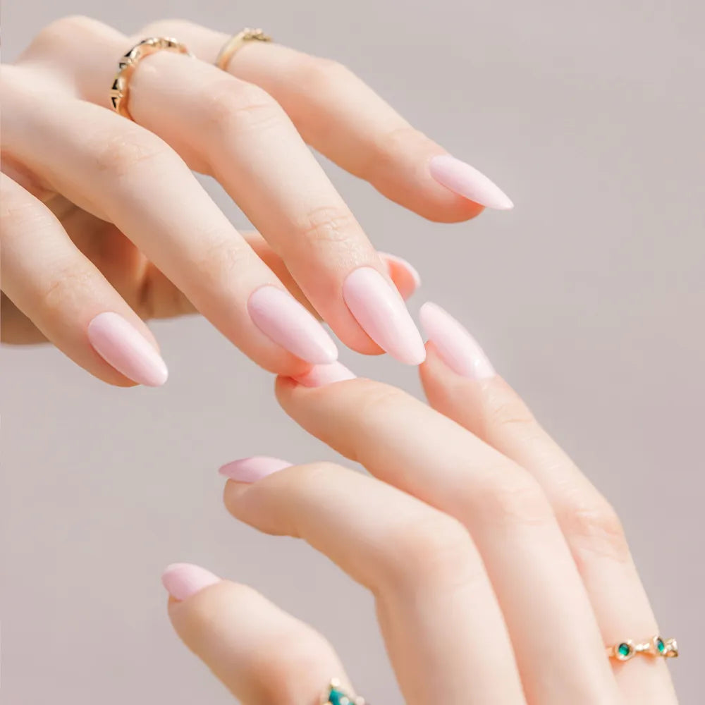 [MUZMAK]Nail Tips in  Strawberry Latte (Almond)