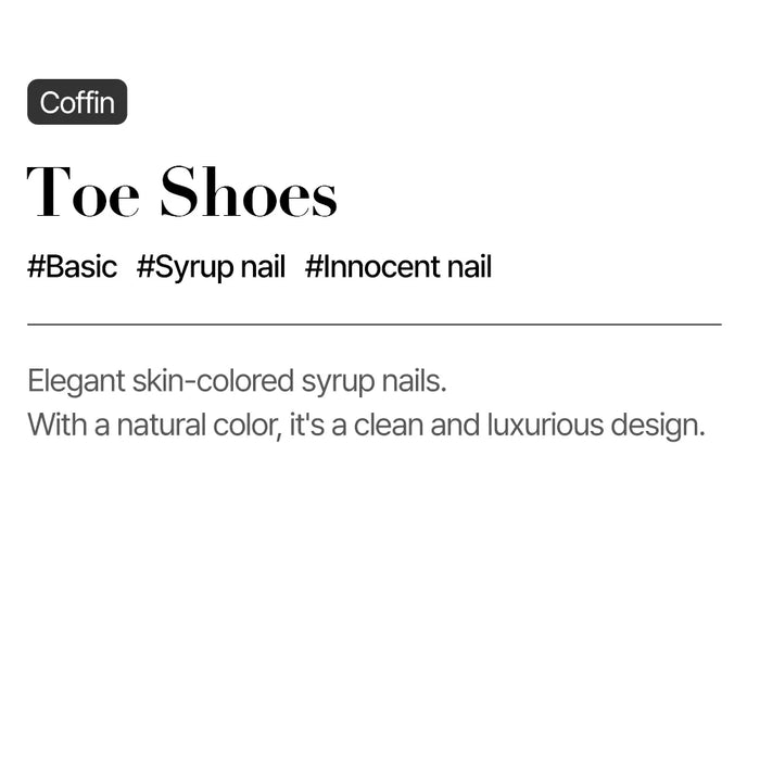 [MUZMAK] Nail Tips in Toe Shoes (Coffin)